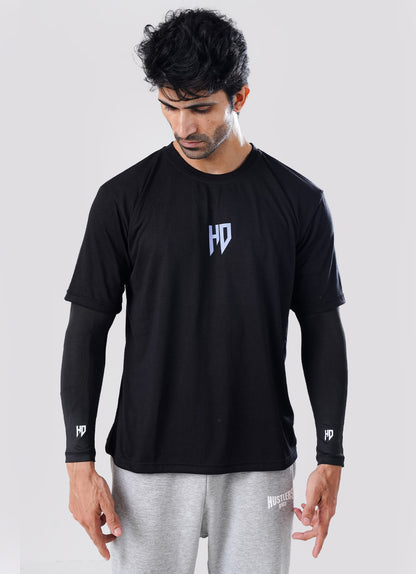 Sports Compression Arm Sleeves - Black