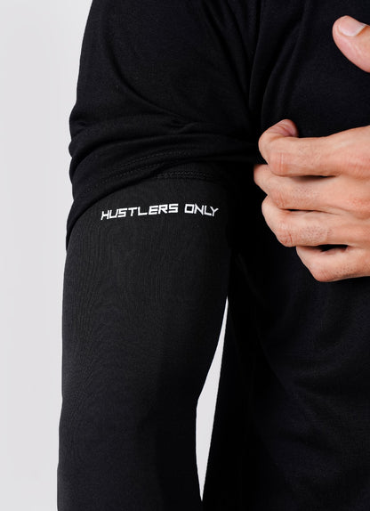 Sports Compression Arm Sleeves - Black