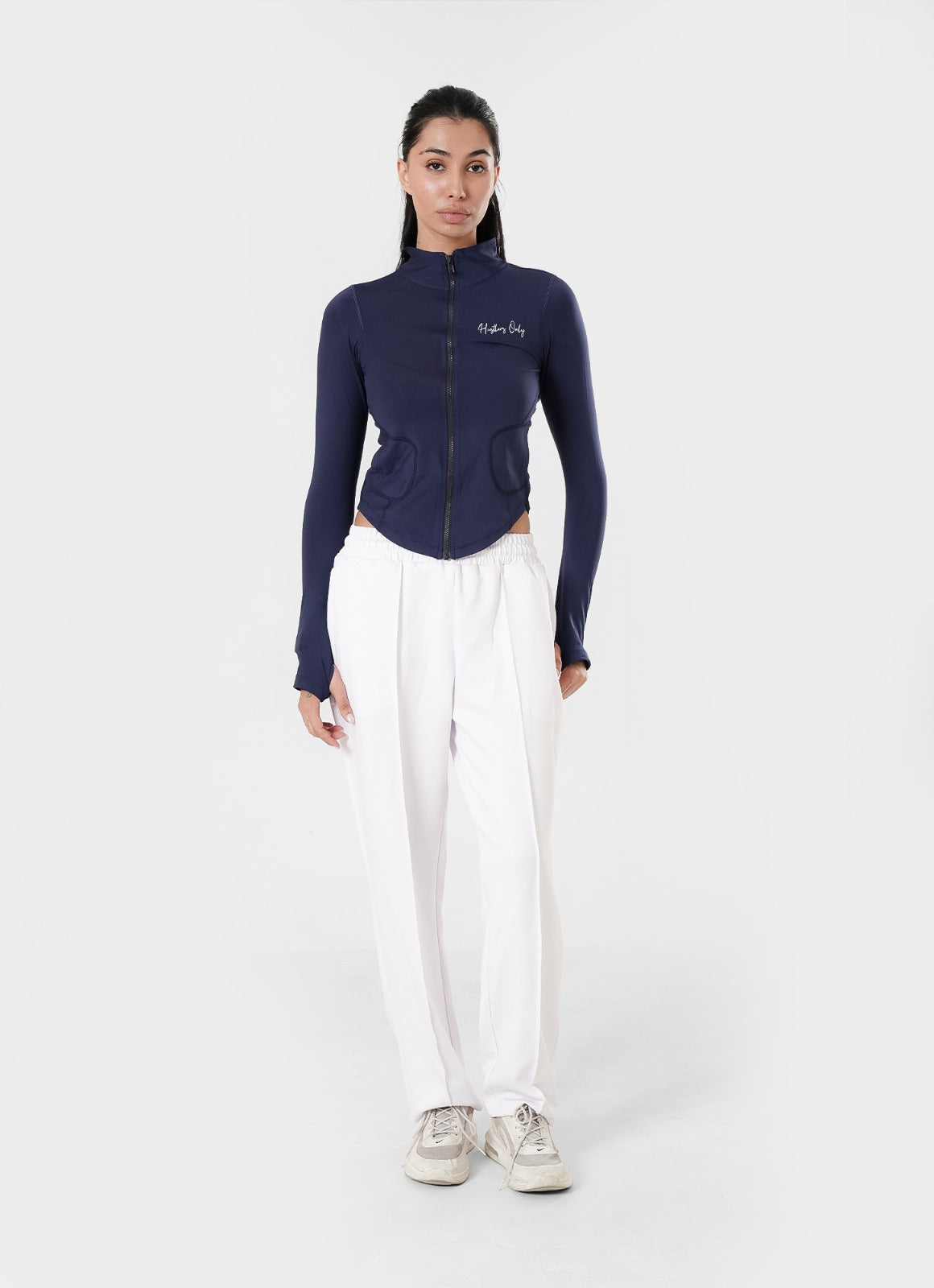 Stamina Zipper Top - Navy