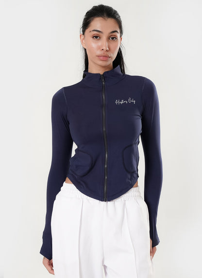 Stamina Zipper Top - Navy