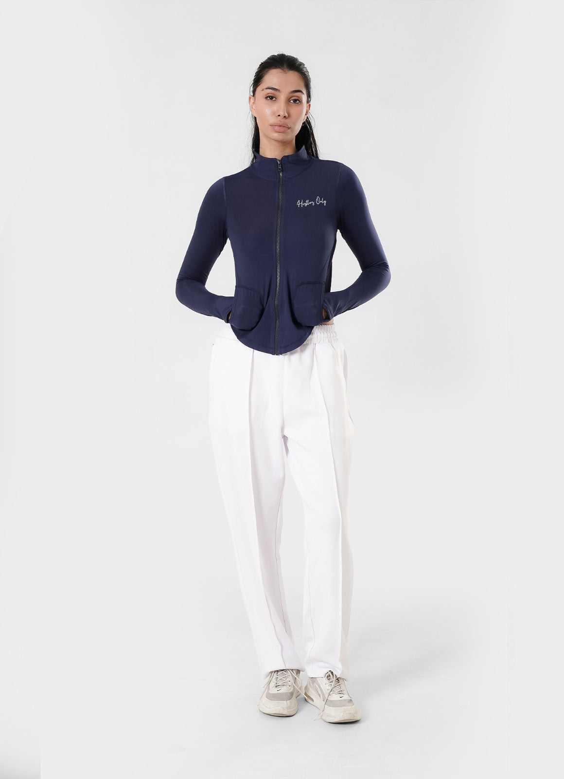 Stamina Zipper Top - Navy