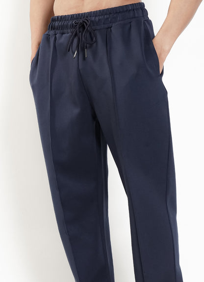 Relaxed Pleated Trouser - Navy
