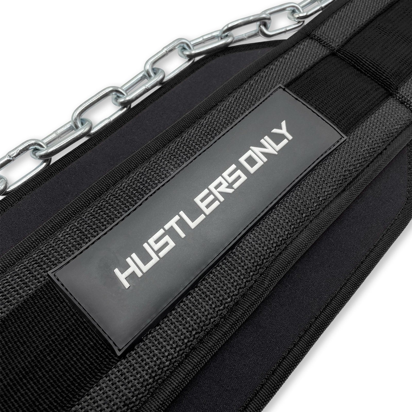 Dip Belt with Steel Chain - Black