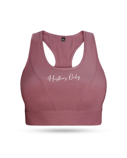 Everyday Ribbed Sports Bra - Pink