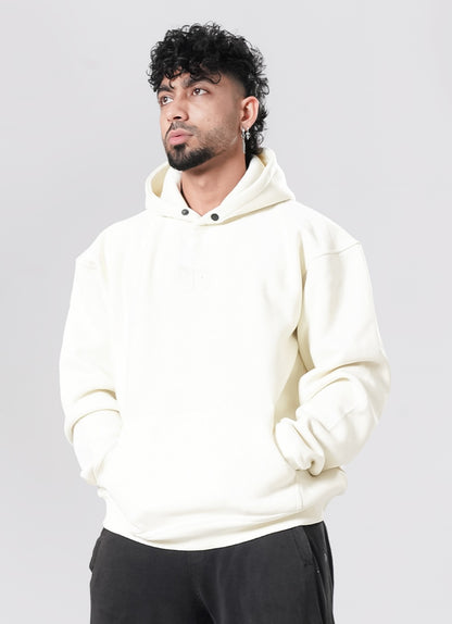 Crude Oversized Hoodie - Beige