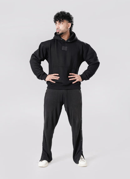 Crude Oversized Hoodie - Black