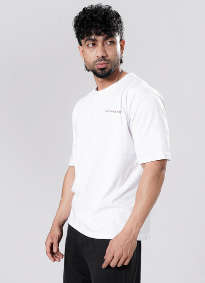 Graffiti Oversized T-Shirt - White