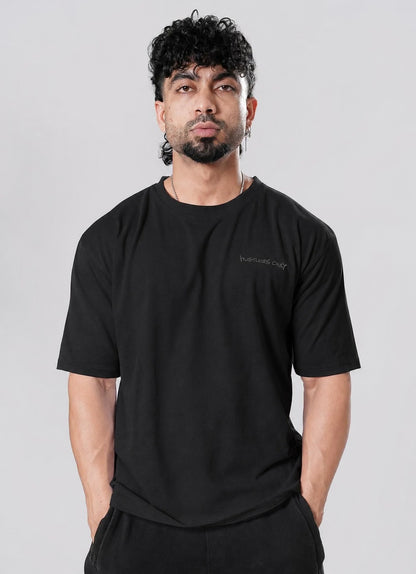 Graffiti Oversized T-Shirt - Blackout