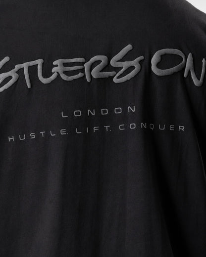 Graffiti Oversized T-Shirt - Blackout.