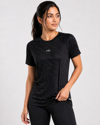 Hybrid Running T-Shirt - Black.