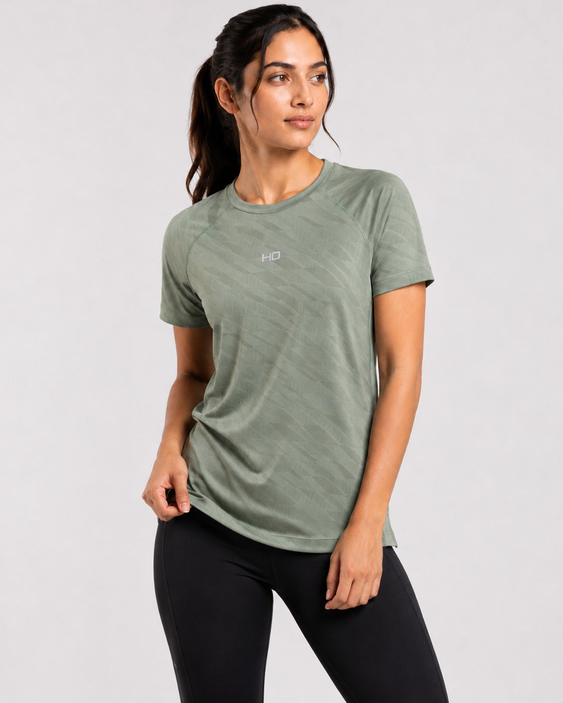 Hybrid Running T-Shirt - Light Green.