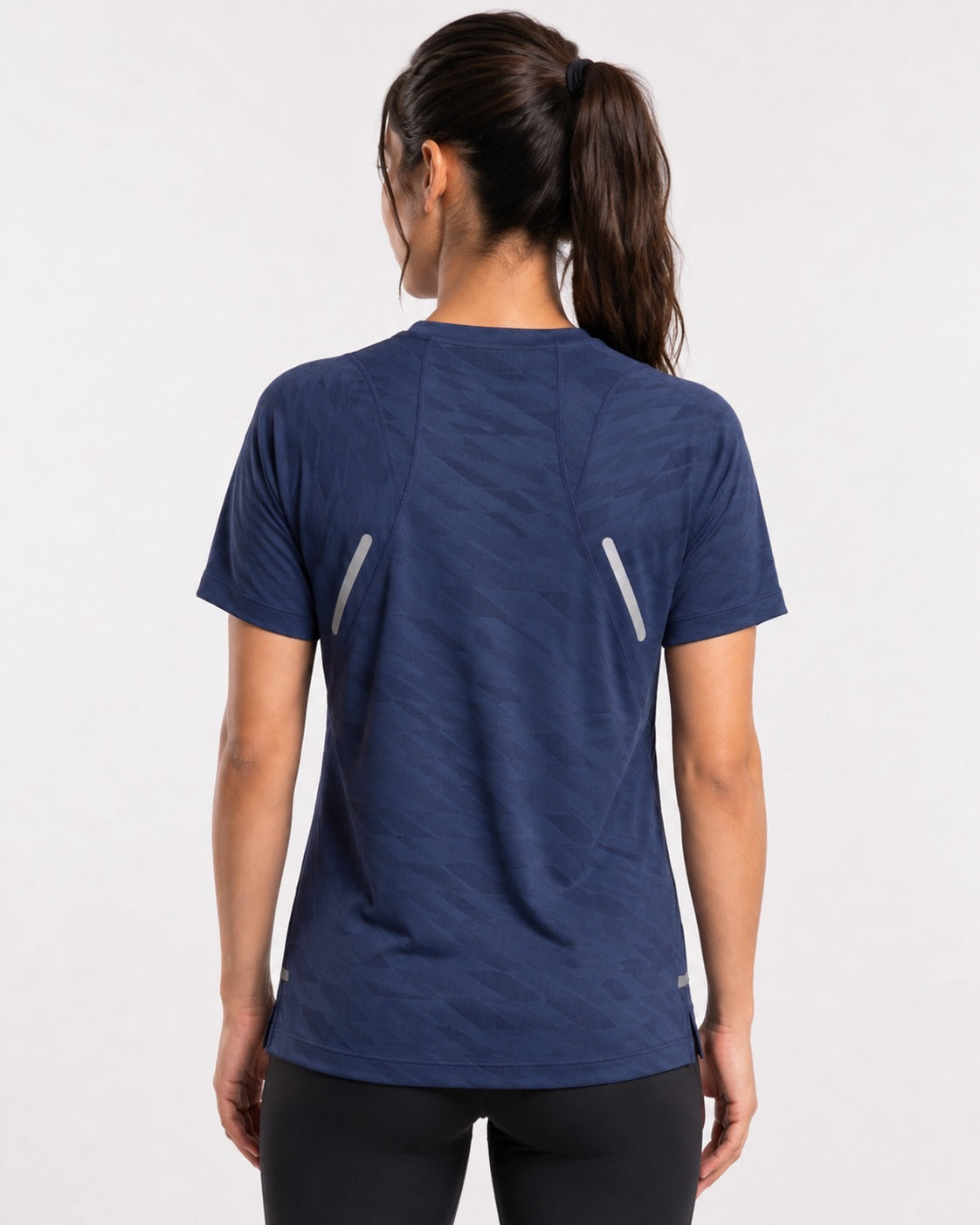 Hybrid Running T-Shirt - Navy.
