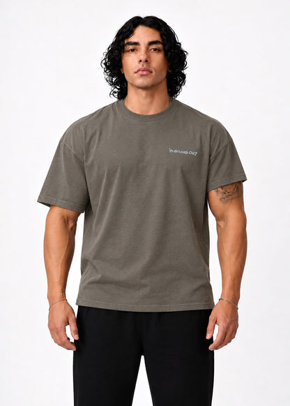Graffiti Oversized T-Shirt - Grey