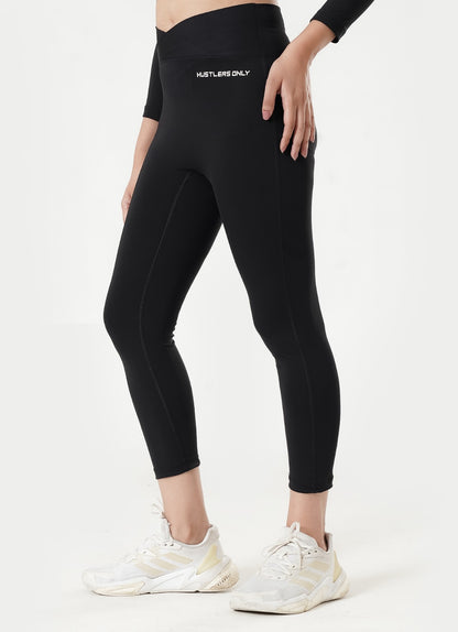 Crossover Leggings - Black