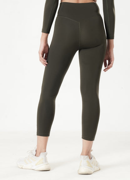 Crossover Leggings - Olive