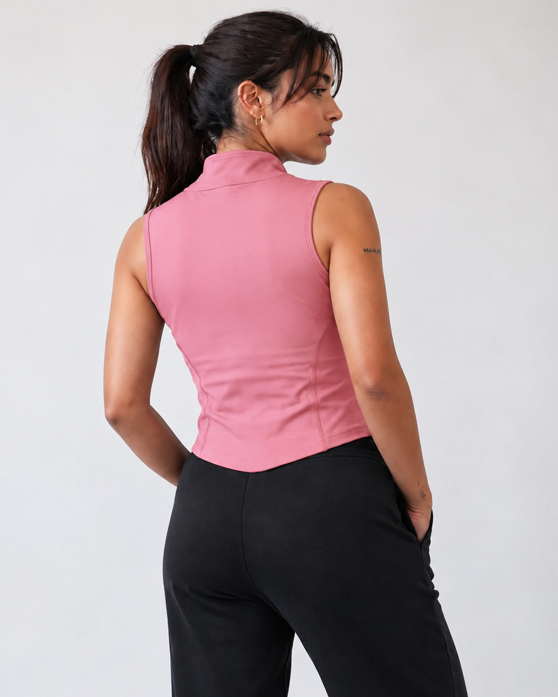 Code Zip Up Vest - Pink
