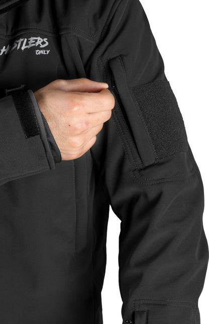 Black Winter Combat Jacket for Mens | HustlersOnlyPK