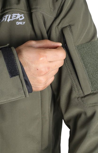 Winter Combat Green Jacket for Mens | HustlersOnlyPK