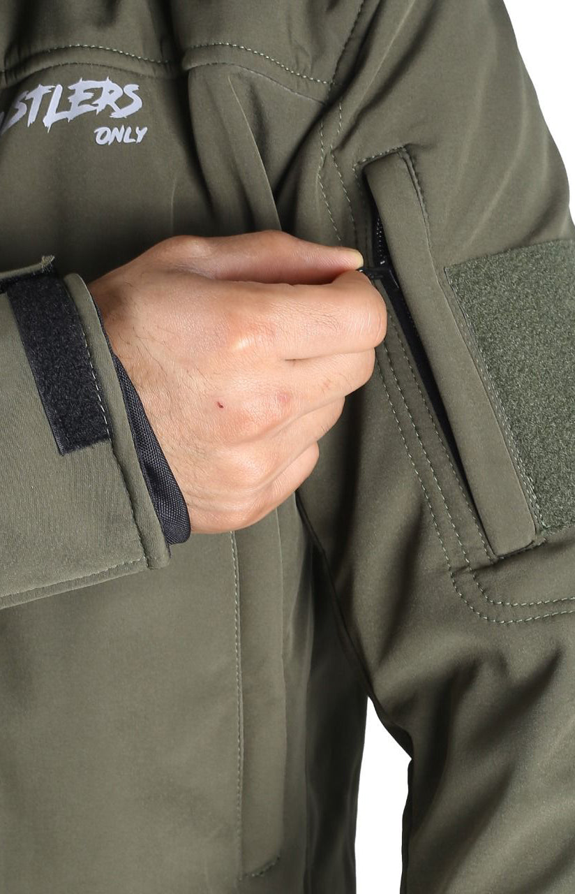Winter Combat Green Jacket for Mens | HustlersOnlyPK