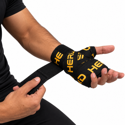 Hand Wraps - Black & Yellow