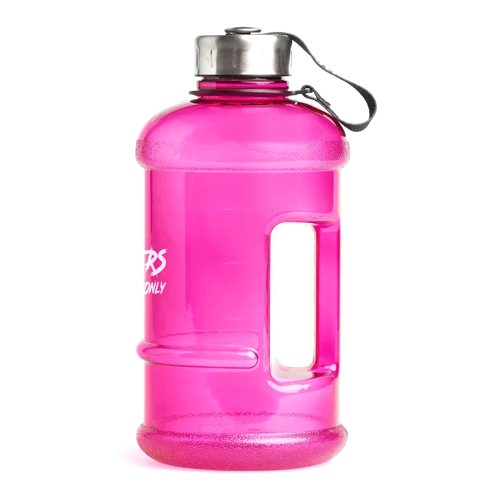 BPA-free pink sports water bottle with easy carry handle | HustlersOnlyPK