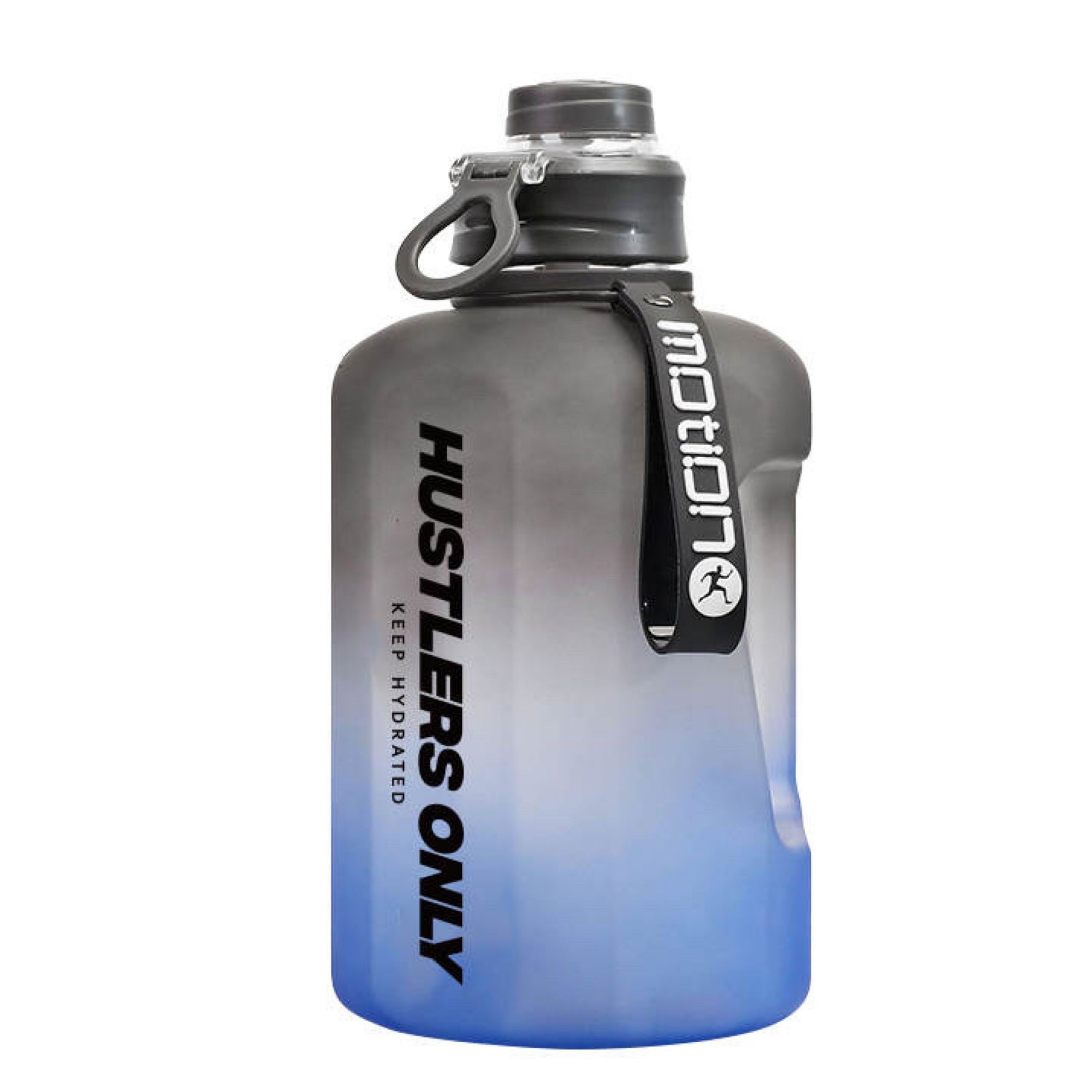 OG 2.2L Black Blue Water Bottle with Strap | Hustlers Only PK