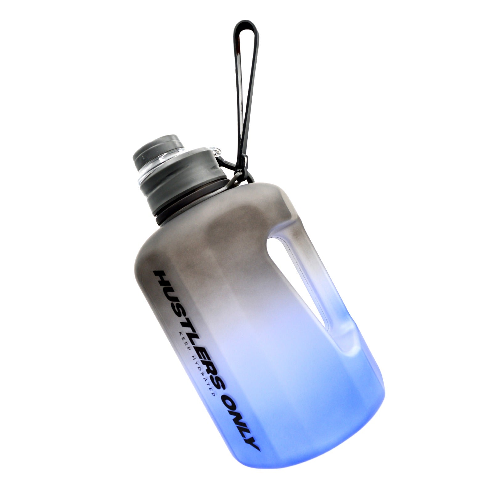 Stylish Black and Blue Gradient Gym Water Bottle | Hustlers Only PK