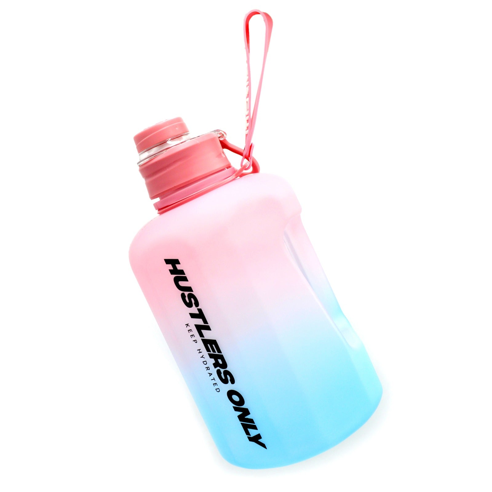 Stylish Pink and Blue Gradient Gym Water Bottle | Hustlers Only PK