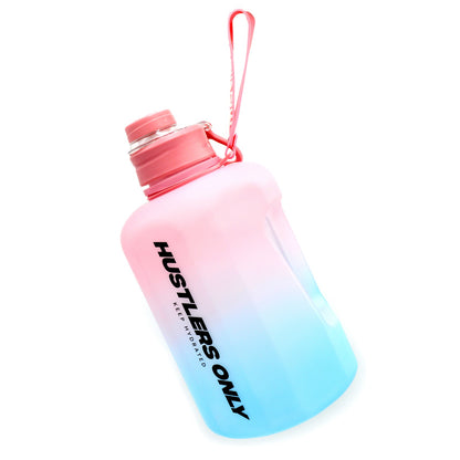 Stylish Pink and Blue Gradient Gym Water Bottle | Hustlers Only PK