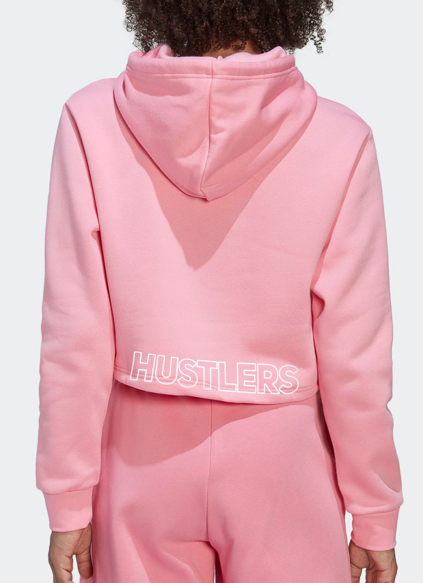 Training Cropped Hoodie - Pink - HUSTLERS ONLY PK