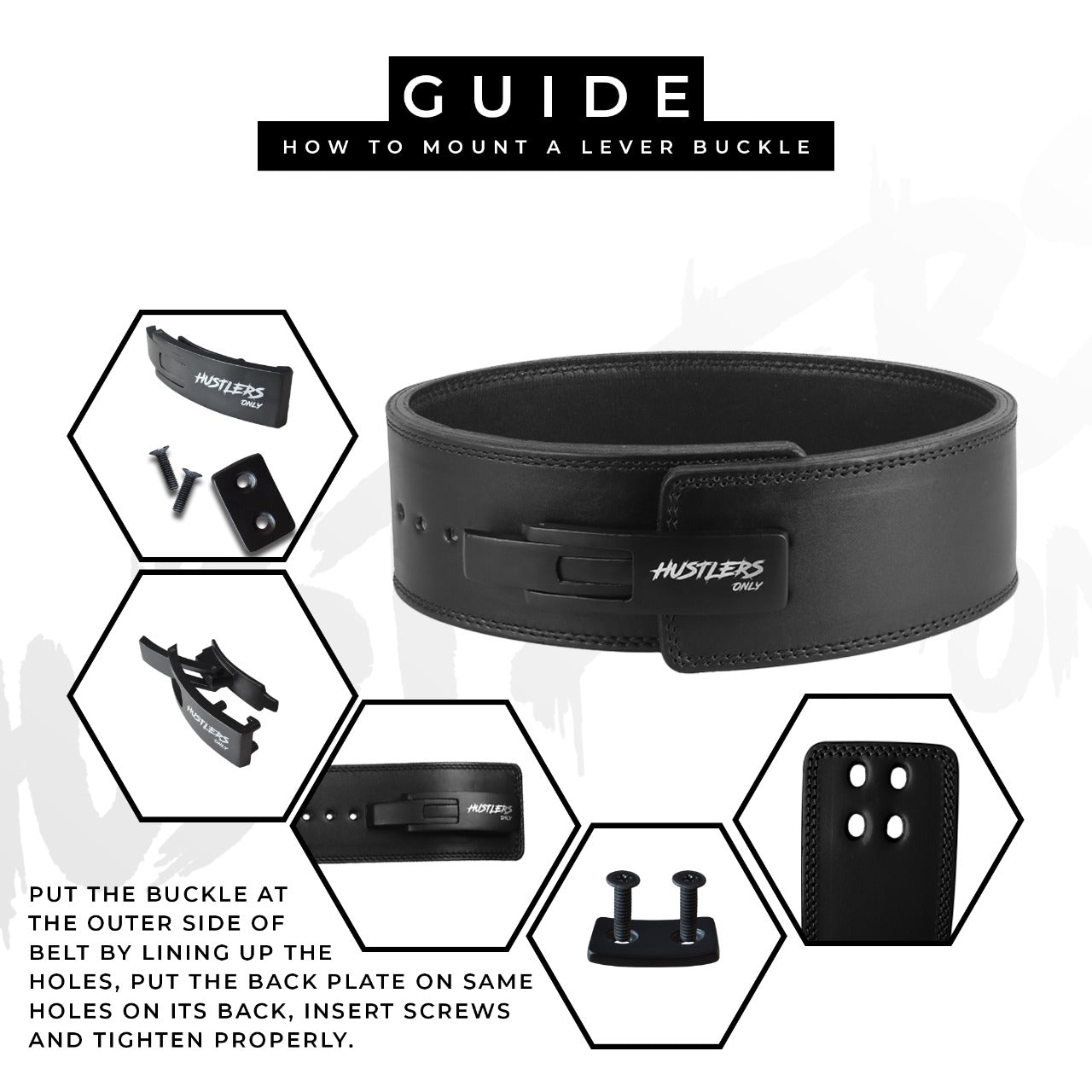 13mm Black Premium Weightlifting Lever Belt For Gym | HustlersOnlyPK 