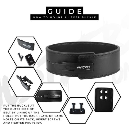 13mm Black Premium Weightlifting Lever Belt For Gym | HustlersOnlyPK 