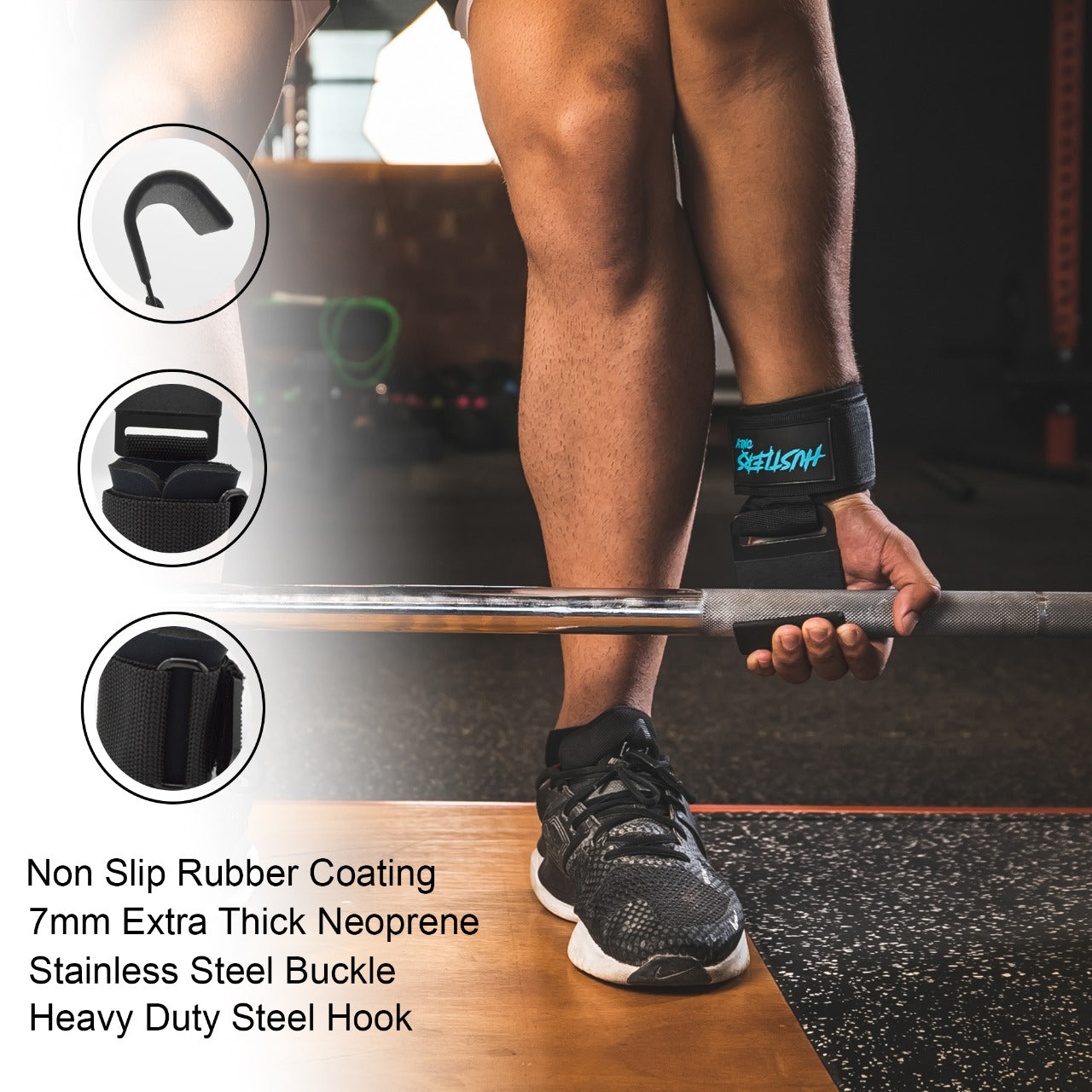 High Quality Hook Grips For Weight Lifting | HustlersOnlyPK
